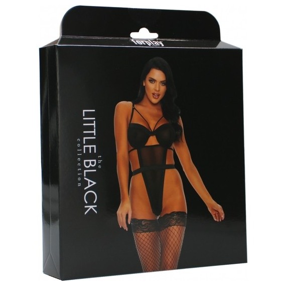 Sheer Dates Teddy Body Negro