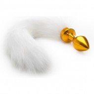 Cola Blanca con Plug Anal -...