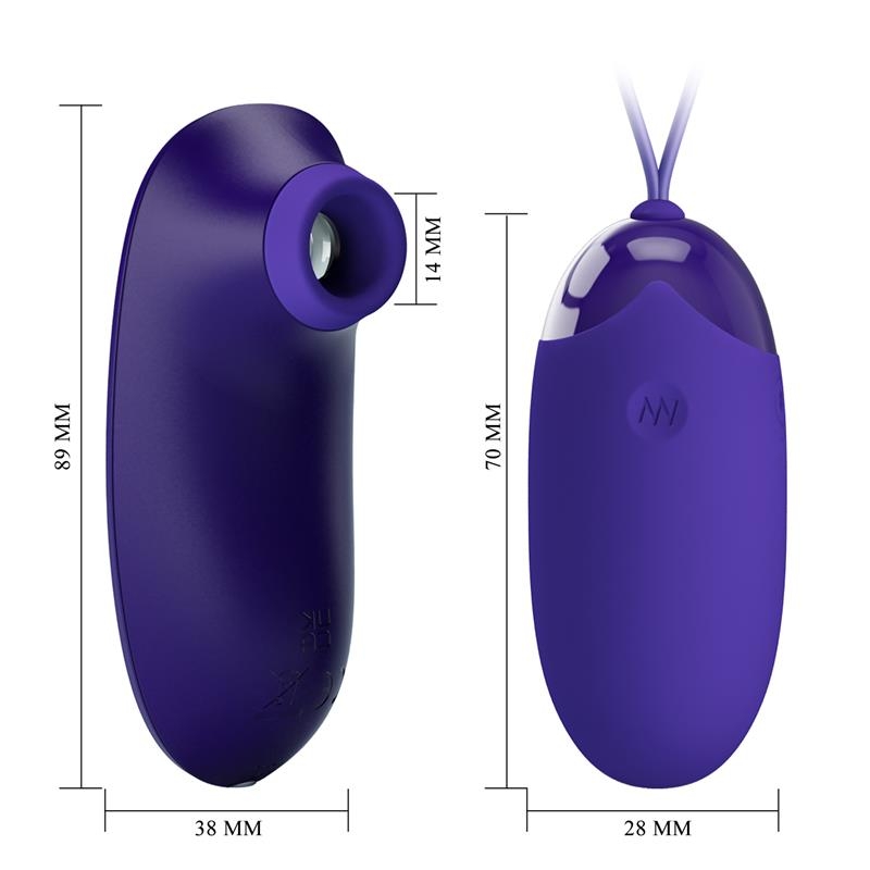 Succionador y Huevo Vibrador