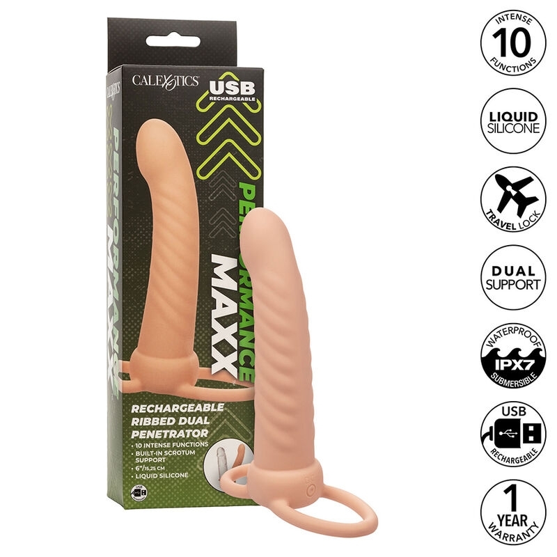 Maxx Ribbed Dual Penetrator