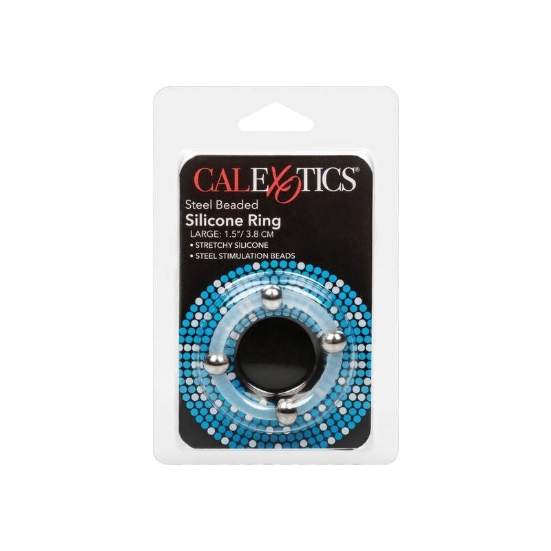 Steel Beaded Silicone Ring