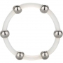 Steel Beaded Silicone Ring