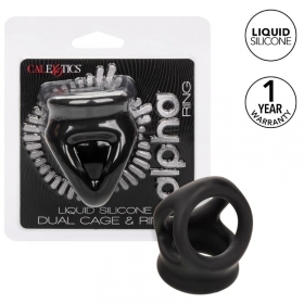 Alpha Anillo Jaula Doble para Pene