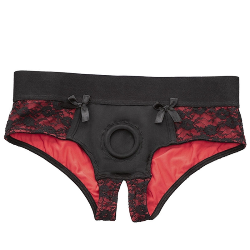 Scandal Crotchless Panty Set with Dildo
