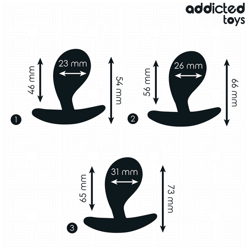 Anal Plug Model 3 Set