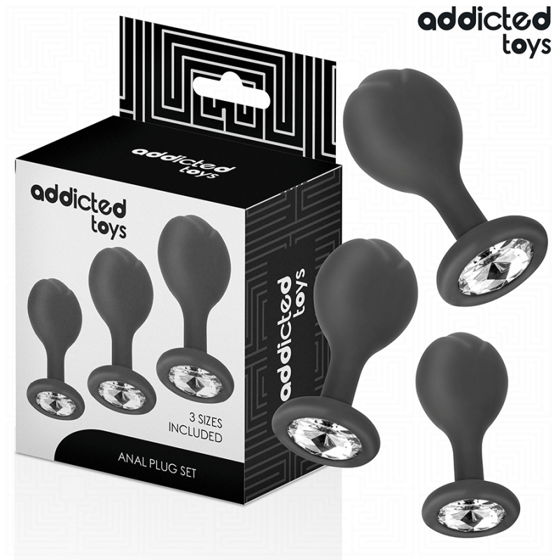 Anal Plug Set with Jewel