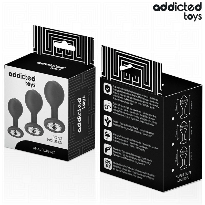 Anal Plug Set with Jewel
