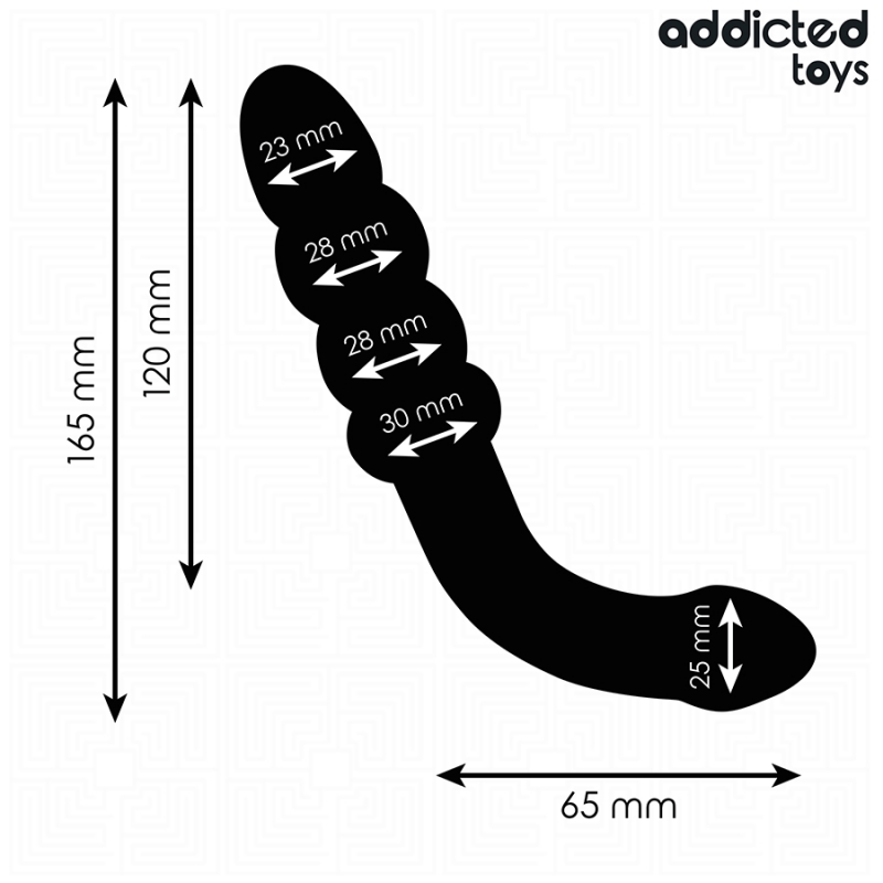 Double Anal Massager 16.5 cm