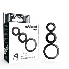 Rings set for penis triple