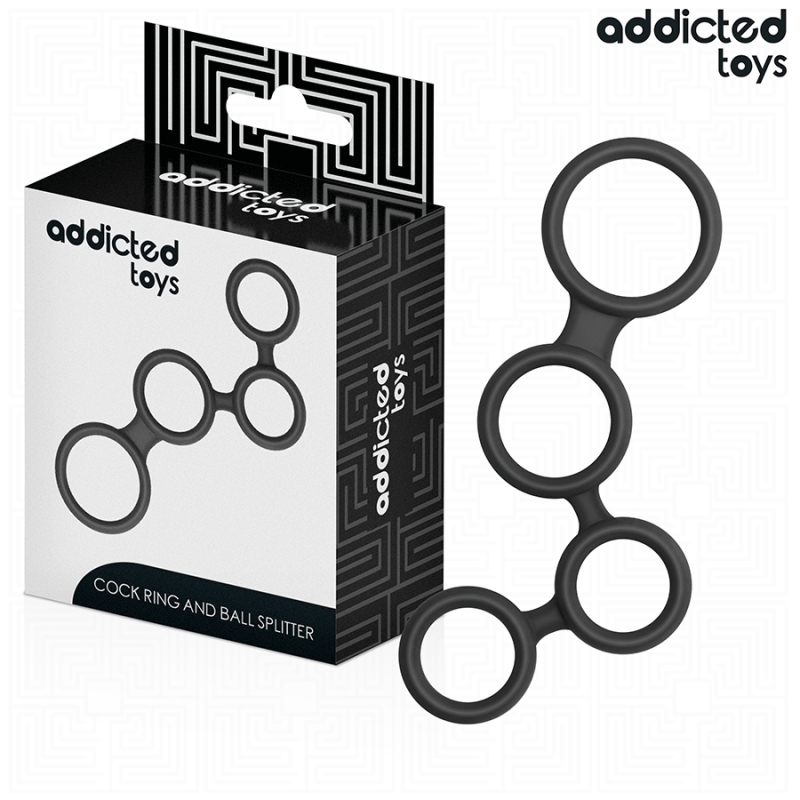 Penis Ring with Testicle Dividers