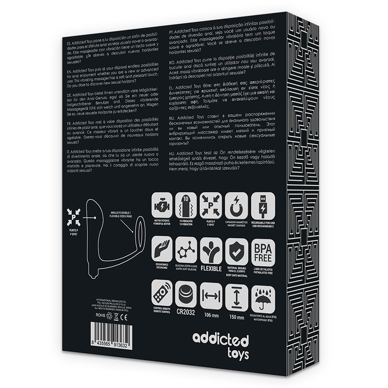 Remote Control Anal Plug and Cock Ring
