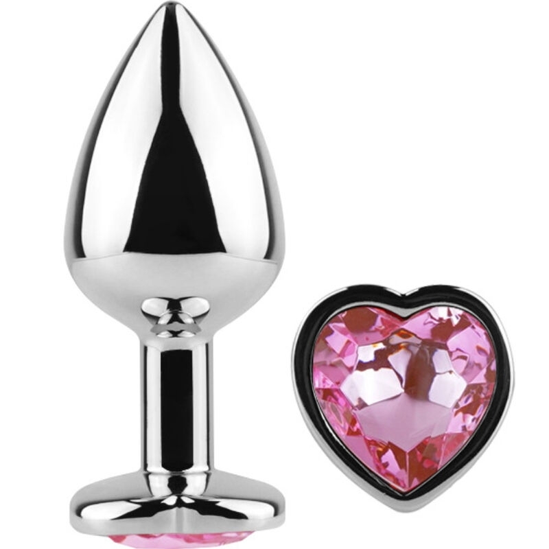 Plug anal metálico con corazón