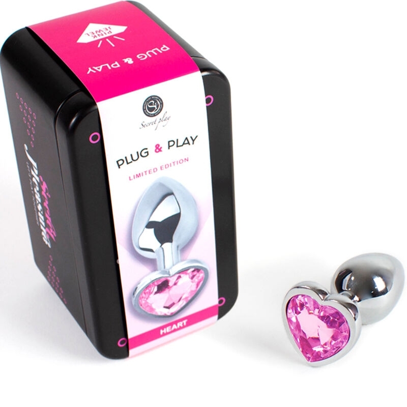 Plug anal metálico con corazón