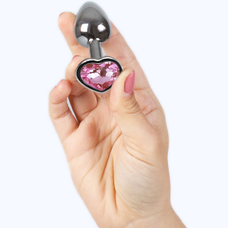 Plug anal metálico con corazón