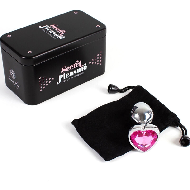 Plug anal metálico con corazón