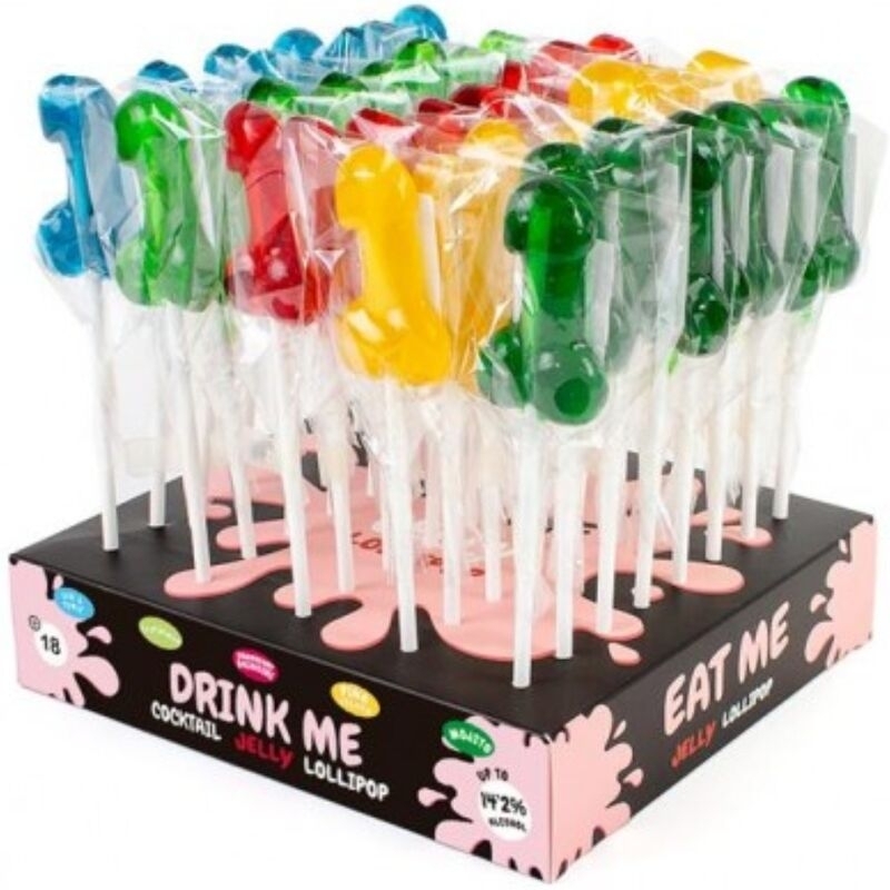 Piruletas con alcohol
