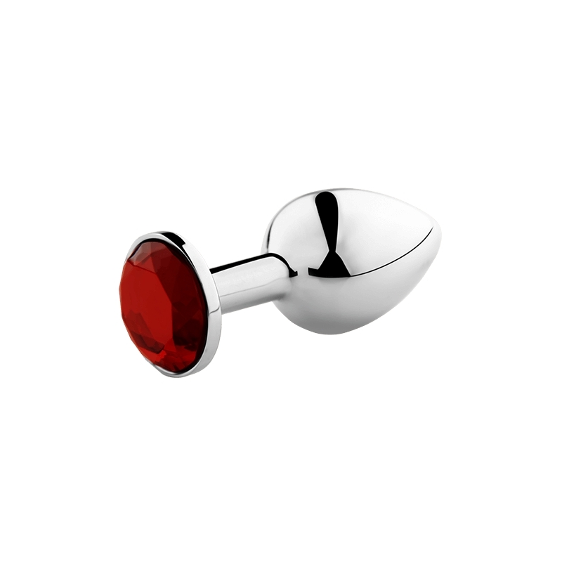Tapón anal con joya roja