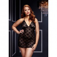 Picardias de Encaje Talla Plus Negro