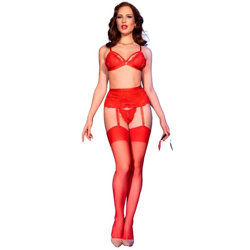 Conjunto Lencería Rojo CR 4895