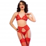 Conjunto de Lencería Rojo CR 4848