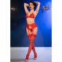 Conjunto de Lencería Rojo CR 4848