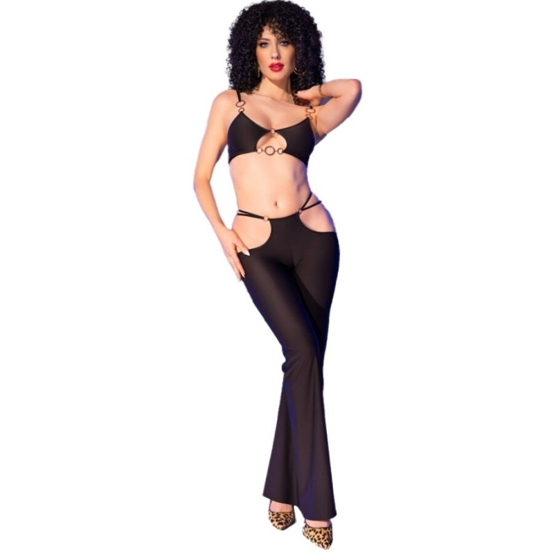 Conjunto Top y Leggings Negro CR 4851
