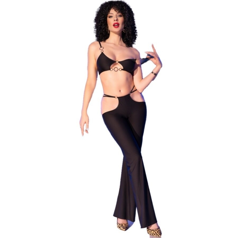 Conjunto Top y Leggings Negro CR 4851