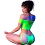 Set Top y Shorts Verde CR 4433