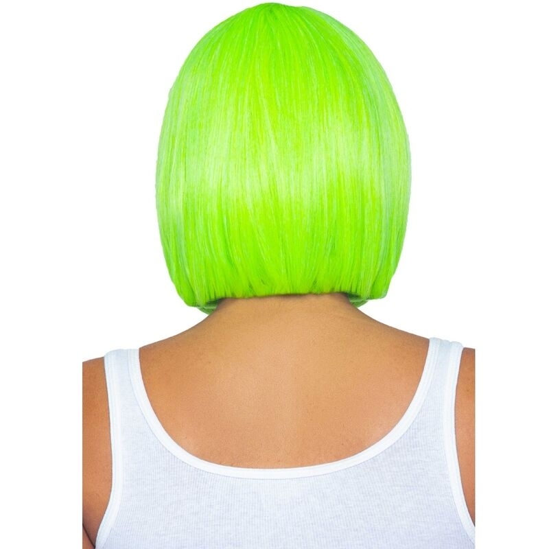 Peluca Corta Fluorescente Verde