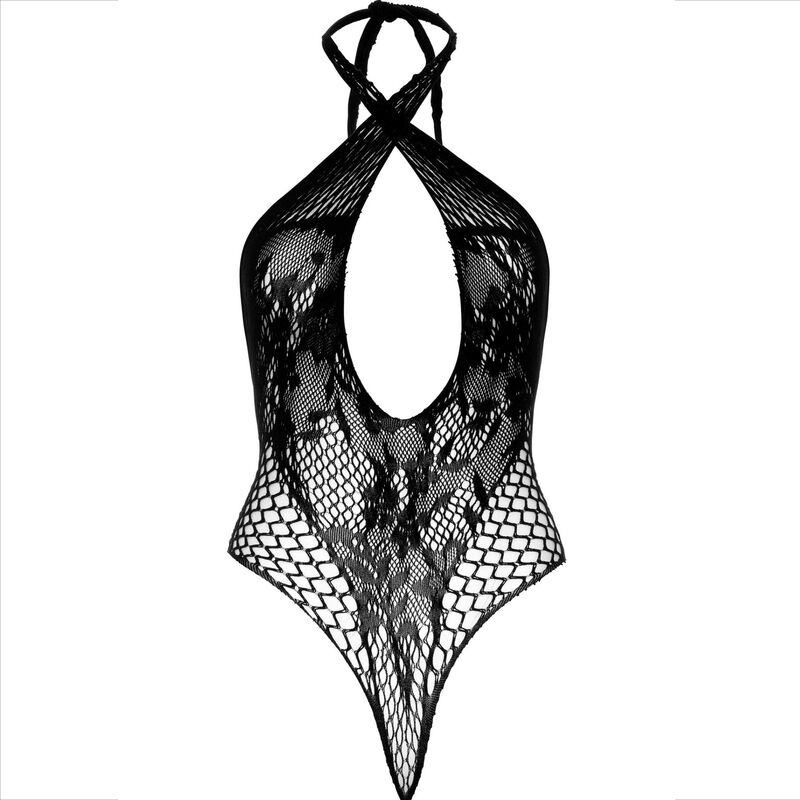 Teddy Halter con Encaje Azul