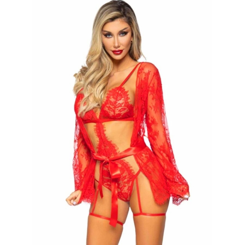Conjunto de Teddy y Bata Rojo 86123