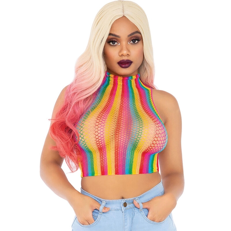 Top de Red Multicolor