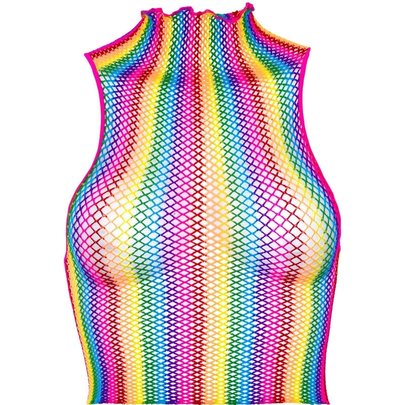 Top de Red Multicolor