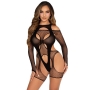 Bodystocking de Rejilla con Arnés