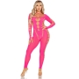 Bodystocking con Espalda Abierta Rosa