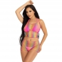Conjunto de Top y Pantalones de Rejilla