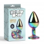 Rainbow Gem Plug Anal multicolor con Joya Talla S