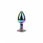 Rainbow Gem Plug Anal multicolor con Joya Talla S