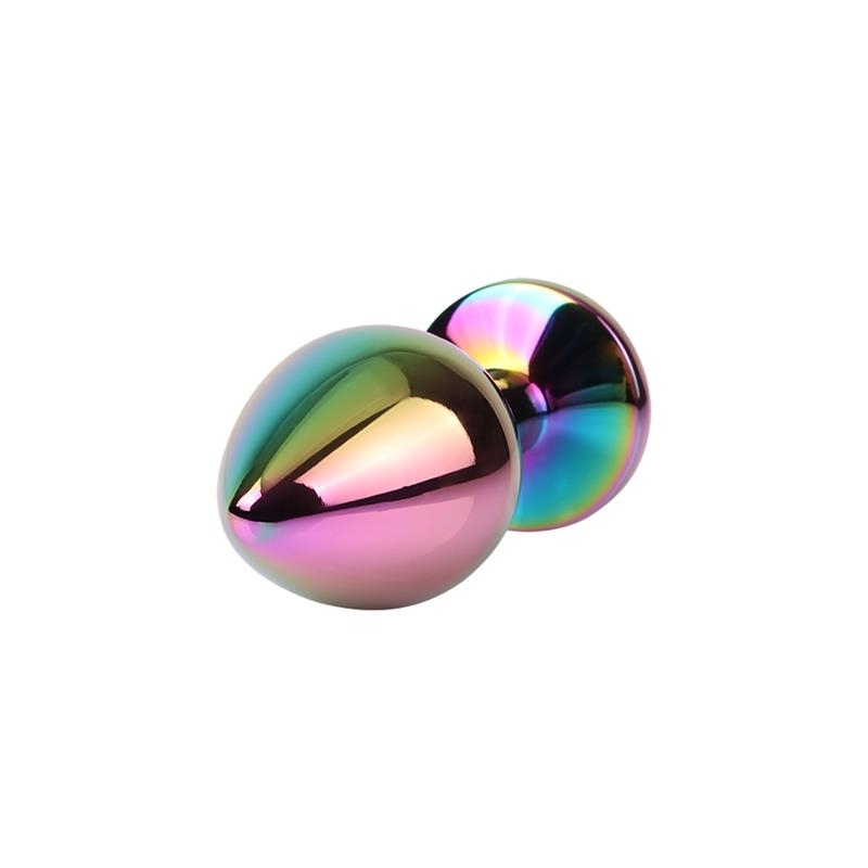 Rainbow Gem Plug Anal multicolor con Joya Talla S
