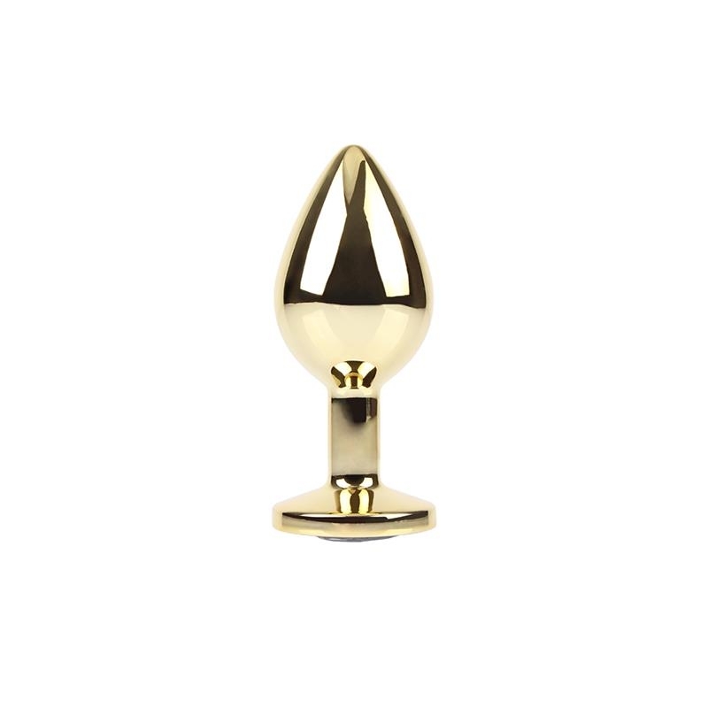 Plug Anal de Metal con Joya Talla M