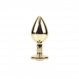 Plug Anal de Metal con Joya Talla M