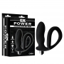 Anillo para el Pene con Plug Anal Negro