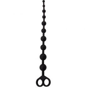 Cadena Anal 30.8 x 2.4 cm Silicona Negro