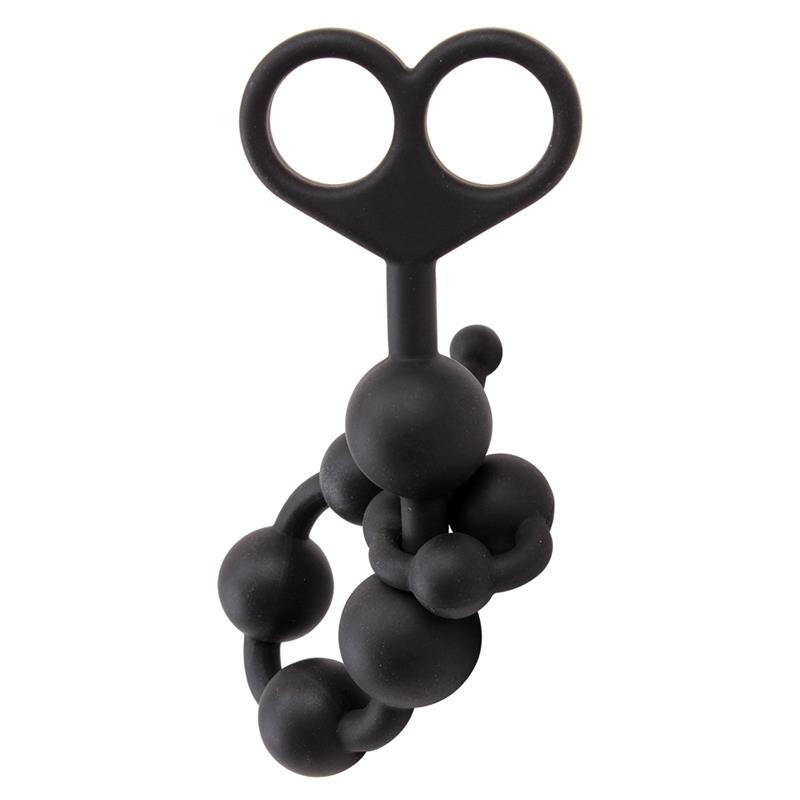 Cadena Anal 30.8 x 2.4 cm Silicona Negro