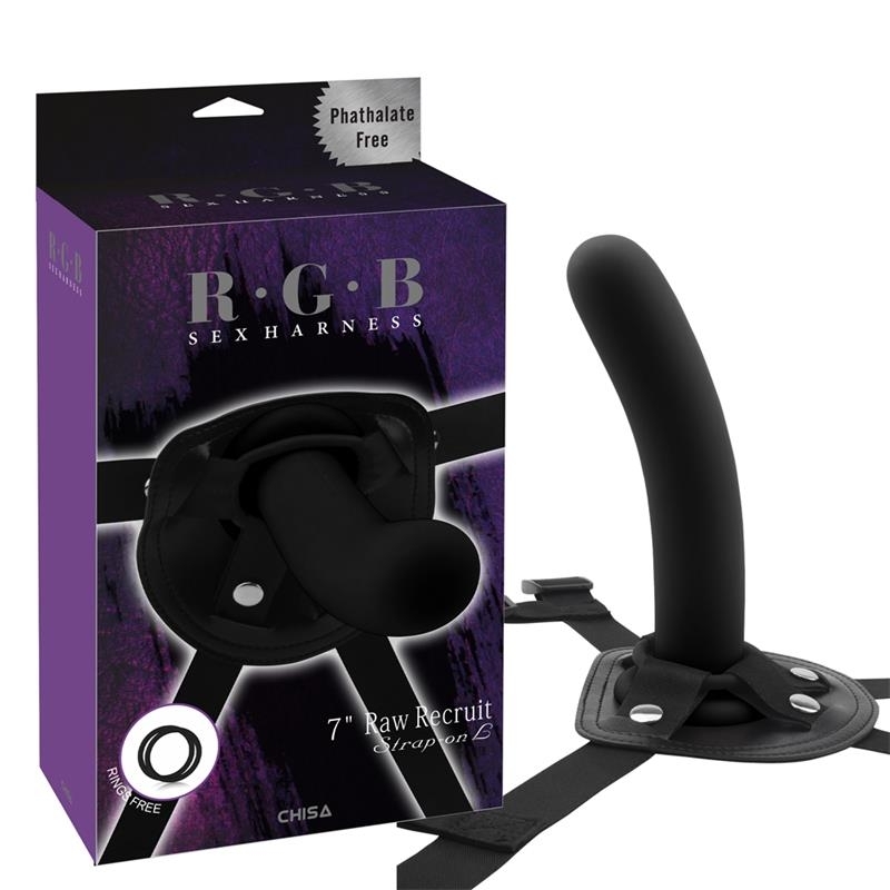 Arnés con Dildo Raw Recruit Talla M Negro
