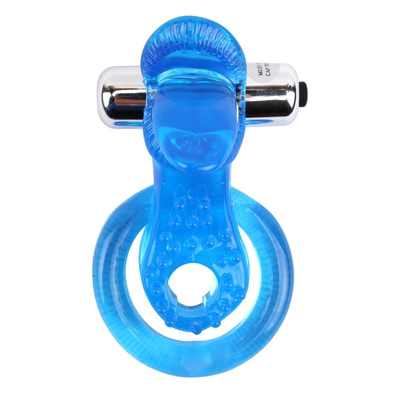 Anillo Vibrador para el Pene The Tongue Transparente