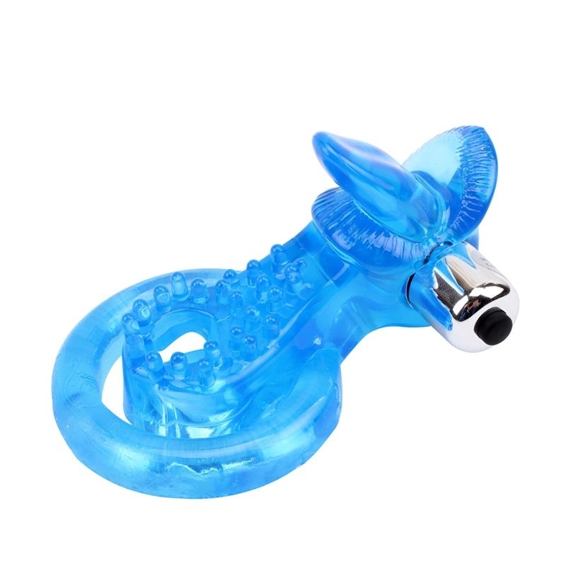 Anillo Vibrador para el Pene The Tongue Transparente