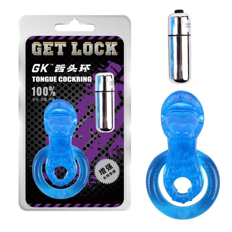 Anillo Vibrador para el Pene The Tongue Transparente