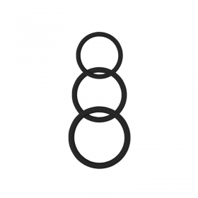 Anillo para el Pene Magnum Force  Silicona Negro