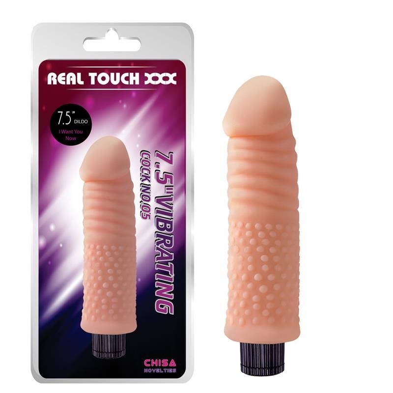 Vibrador No.05 T-Skin 7.5 Natural